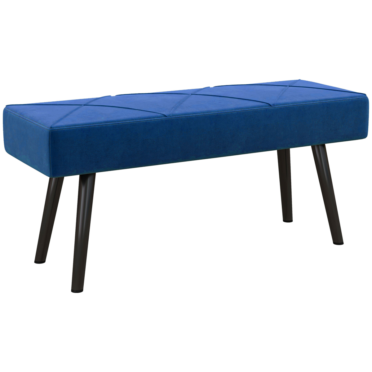 cortex-london-kensington-blue-velvet-feel-end-of-bed-bench-steel-legs
