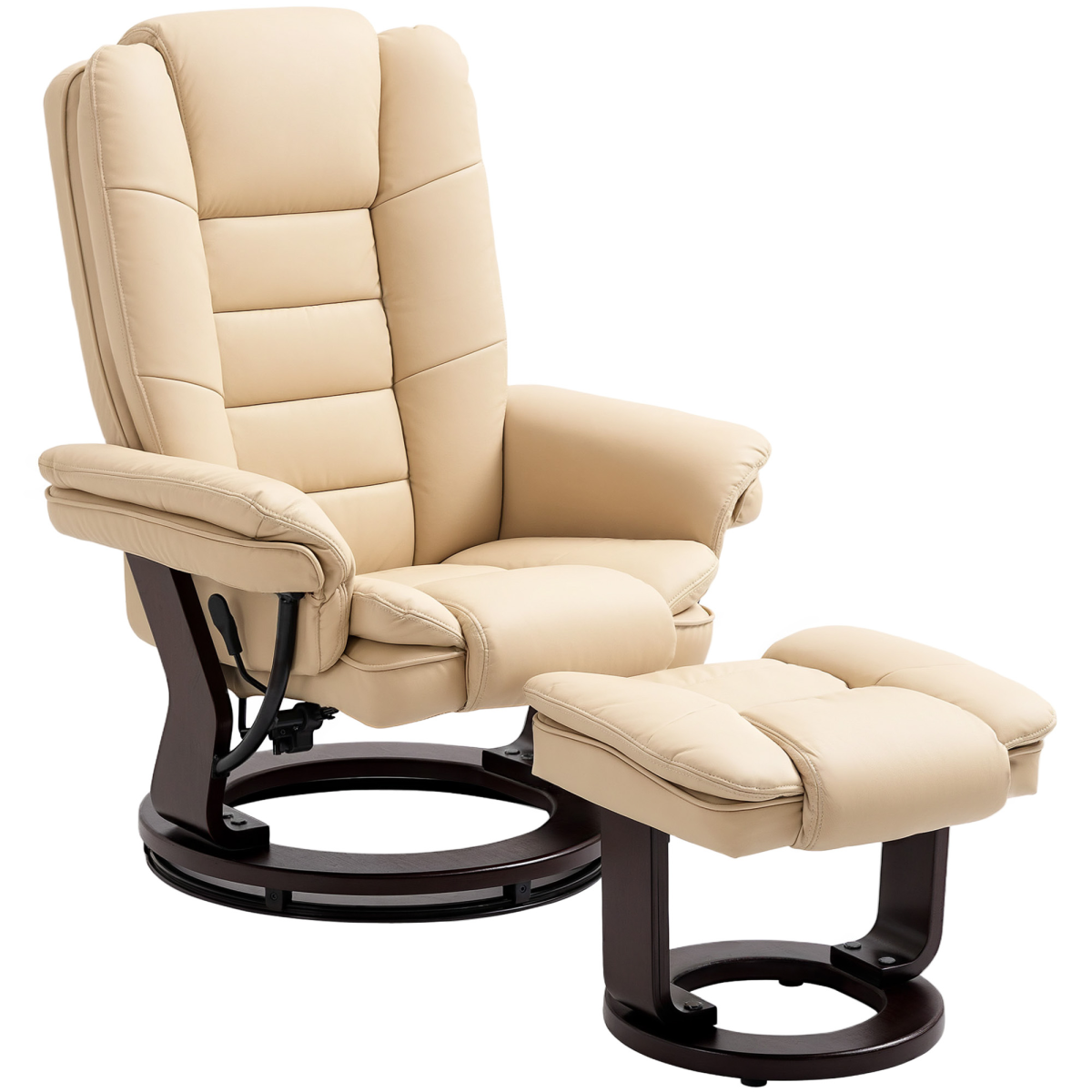 cortex-london-windsor-manual-swivel-recliner-footrest-set-beige-pu-leather