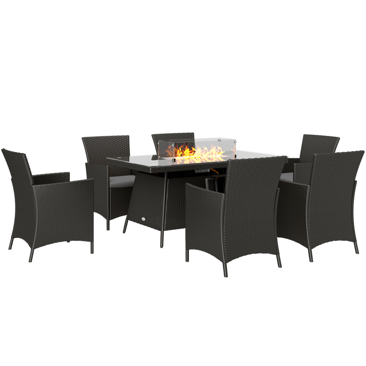 cortex-london-windsor-rattan-fire-pit-dining-set-six-armchairs-black
