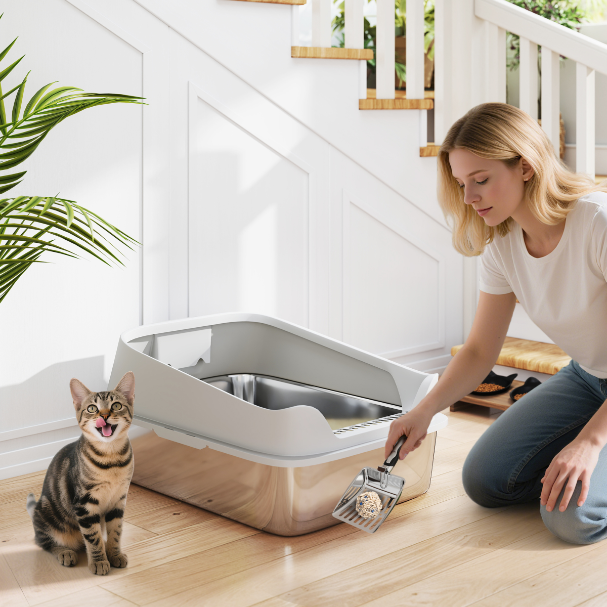 cortex-london-windsor-xxl-stainless-steel-cat-litter-box-grey