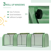 cortex-london-windsor-mini-greenhouse-green-pe-cover-steel-frame