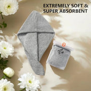 2 Pcs Thick Hair Dry Towel