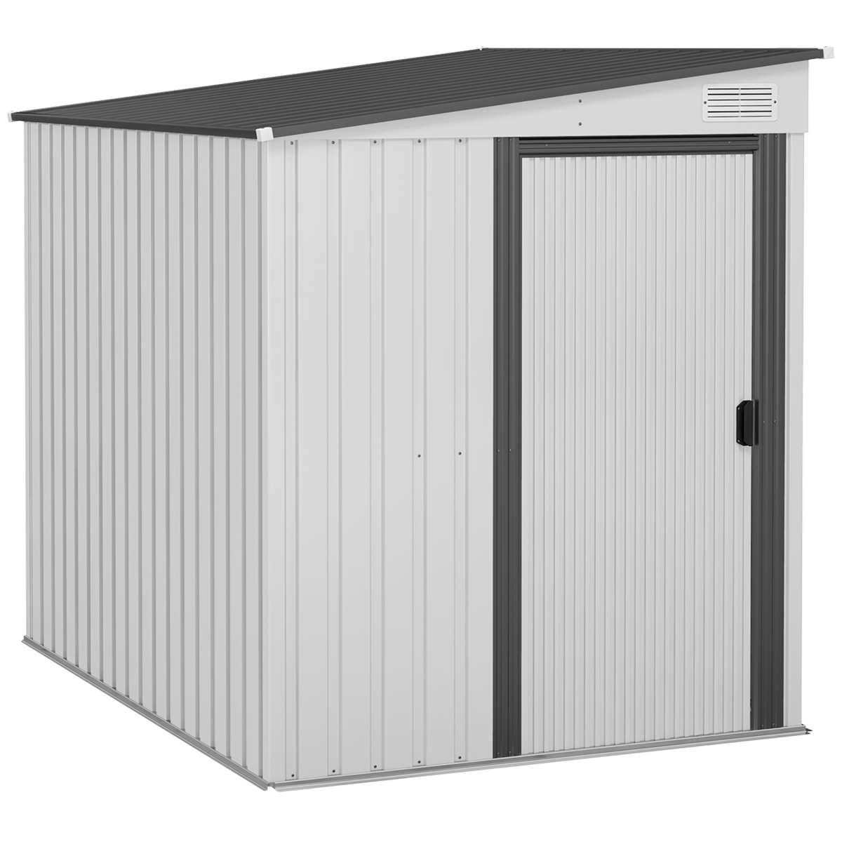 cortex-london-windsor-outsunny-5-x-7ft-white-lean-to-metal-garden-shed