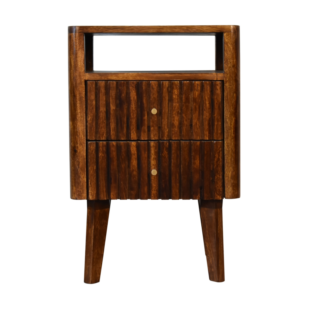 cortex-london-york-solid-mango-wood-bedside-dark-brown-two-drawers-open-slot
