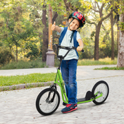 cortex-london-windsor-light-green-childrens-scooter-steel-aluminium-rubber