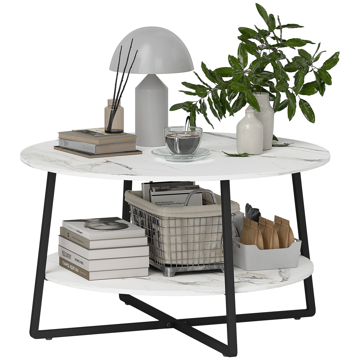 cortex-london-windsor-marble-effect-round-coffee-table-with-storage-shelf-white