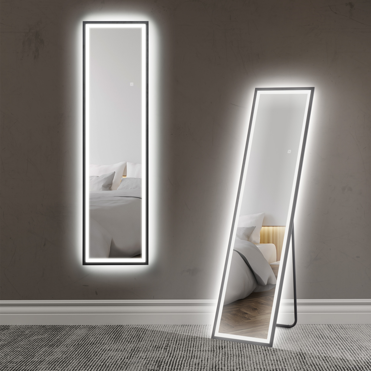 cortex-london-windsor-led-full-length-mirror-black-metal-frame
