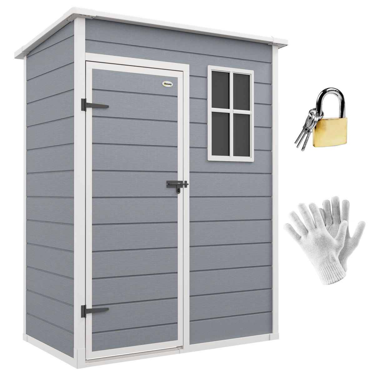 cortex-london-windsor-grey-lockable-garden-shed-floor-window-vent
