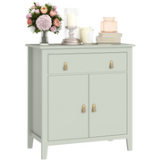 HOMCOM Sideboard with Drawer, Adjustable Shelf for Living Room, Light Green