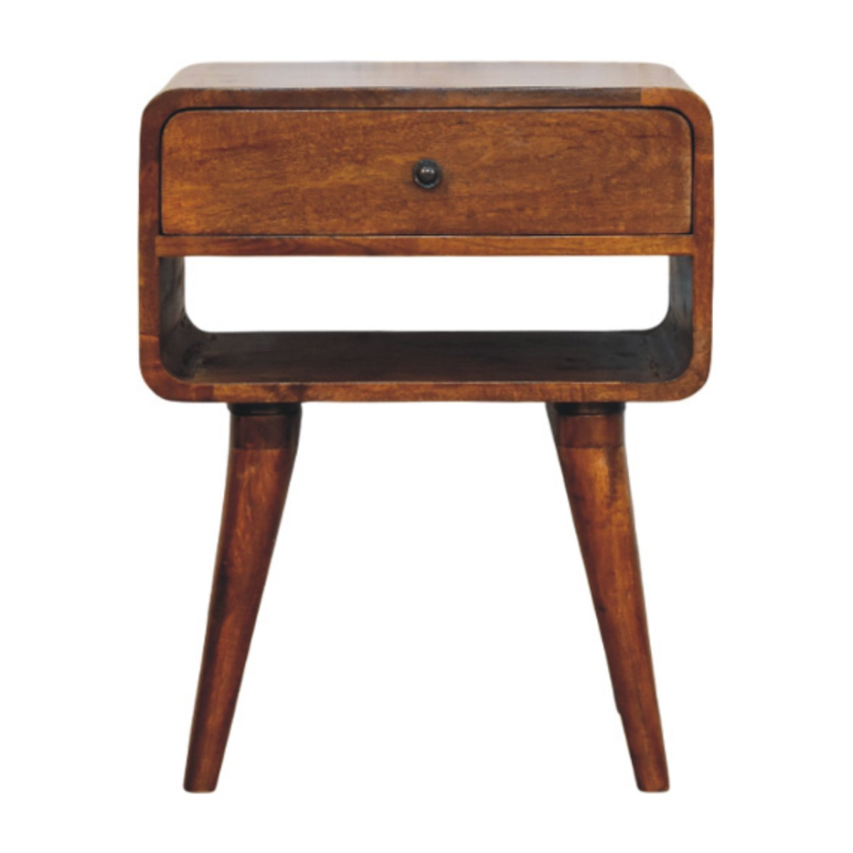 cortex-london-york-chestnut-mango-wood-bedside-table-drawer-open-shelf