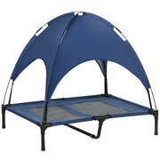 cortex-london-york-elevated-dog-bed-gazebo-blue-canopy