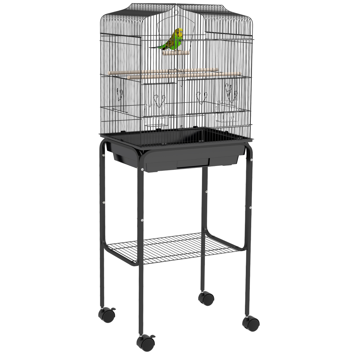cortex-london-windsor-black-bird-cage-with-stand-for-budgies-finches