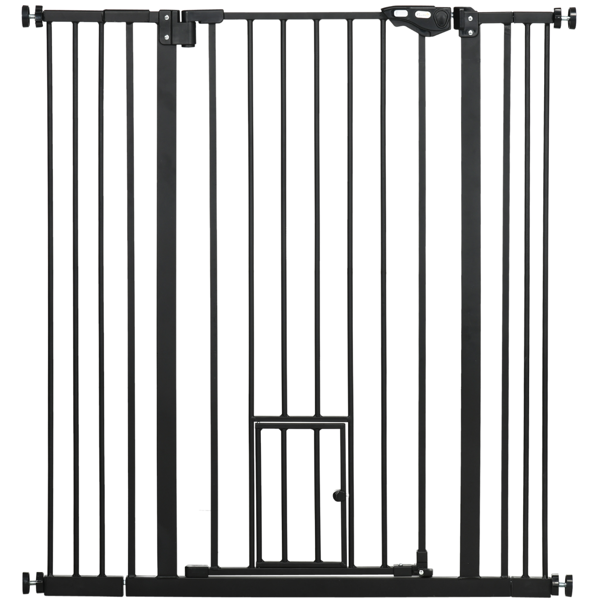 cortex-london-windsor-pawhut-extra-tall-dog-gate-cat-door-auto-close-stairs-74-101-cm
