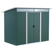 cortex-london-windsor-green-metal-garden-shed-260x133x200cm-sliding-doors