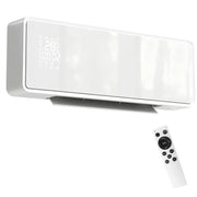 HOMCOM 2000W Ceramic Electric Heater with Fan, Adjustable Thermostat, Wall Mounted - White