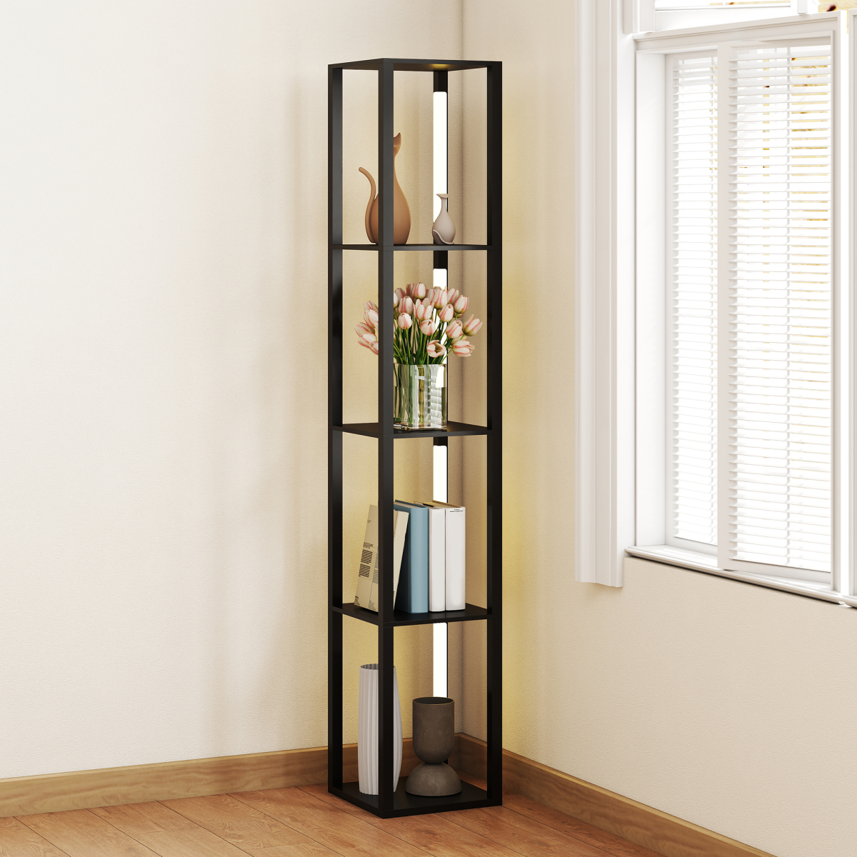 cortex-london-windsor-black-floor-lamp-with-foot-switch-four-tier-shelf