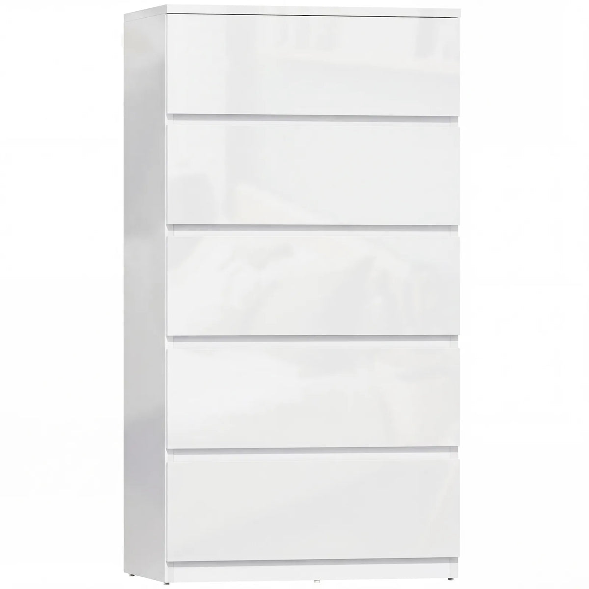 HOMCOM Chest of Drawers, 5-Drawer Storage Cabinets, Modern Dresser, Storage Drawer Unit for Bedroom