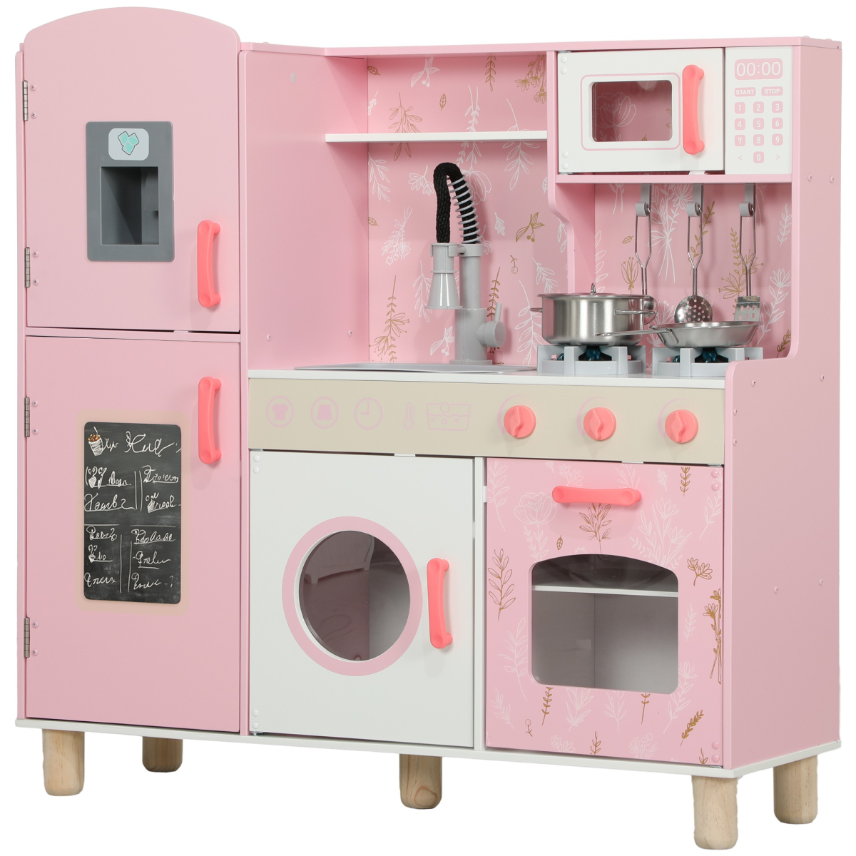 cortex-london-windsor-pink-kids-play-kitchen-with-lights-and-sounds
