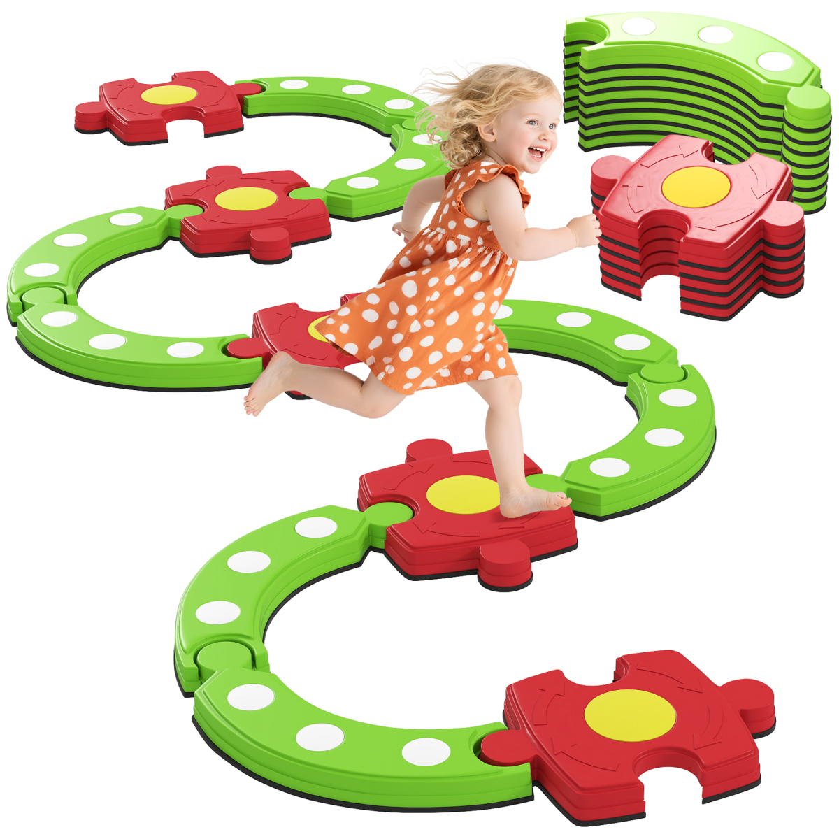 cortex-london-windsor-kids-balance-beam-stepping-stones-green-red