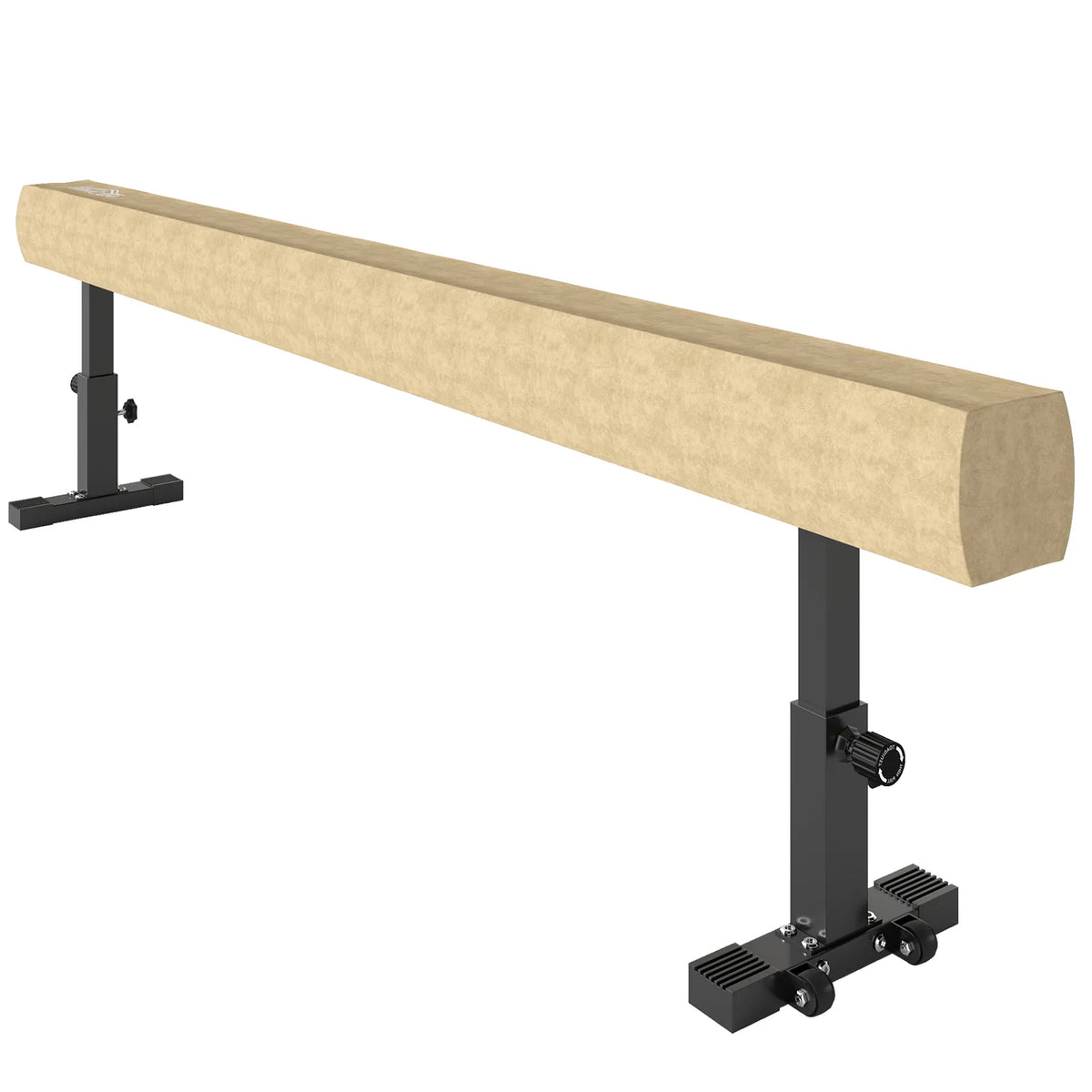 HOMCOM 7.5ft Adjustable Balance Beam, Gymnastics Beam with Wheels, Gymnastics Equipment for 6 Years Old Training