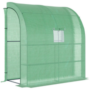 cortex-london-windsor-outsunny-walk-in-lean-to-wall-greenhouse-green-200l-100w-215hcm