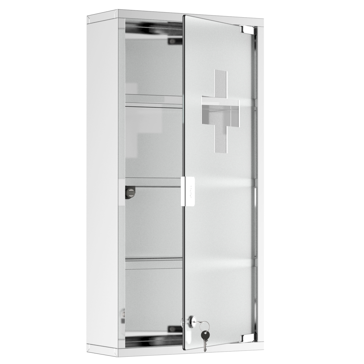 cortex-london-york-stainless-steel-locking-medicine-cabinet