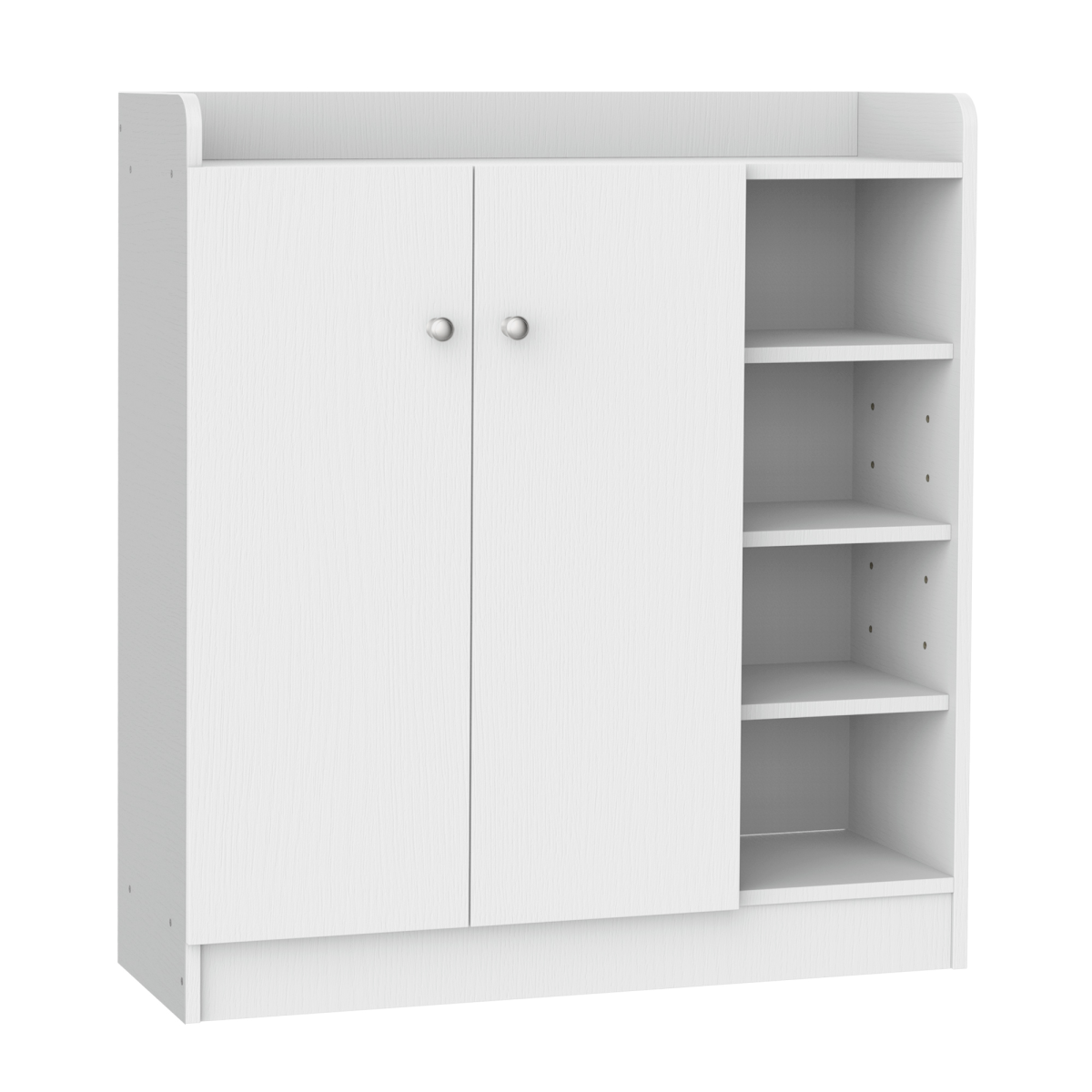 cortex-london-york-white-shoe-storage-cabinet-2-doors-4-shelves