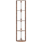 HOMCOM 4-Tier Corner Floor Lamp