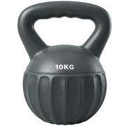 SPORTNOW Kettlebell for Strength Training Kettle Bell with Non-Slip Handle 10 kg Grey