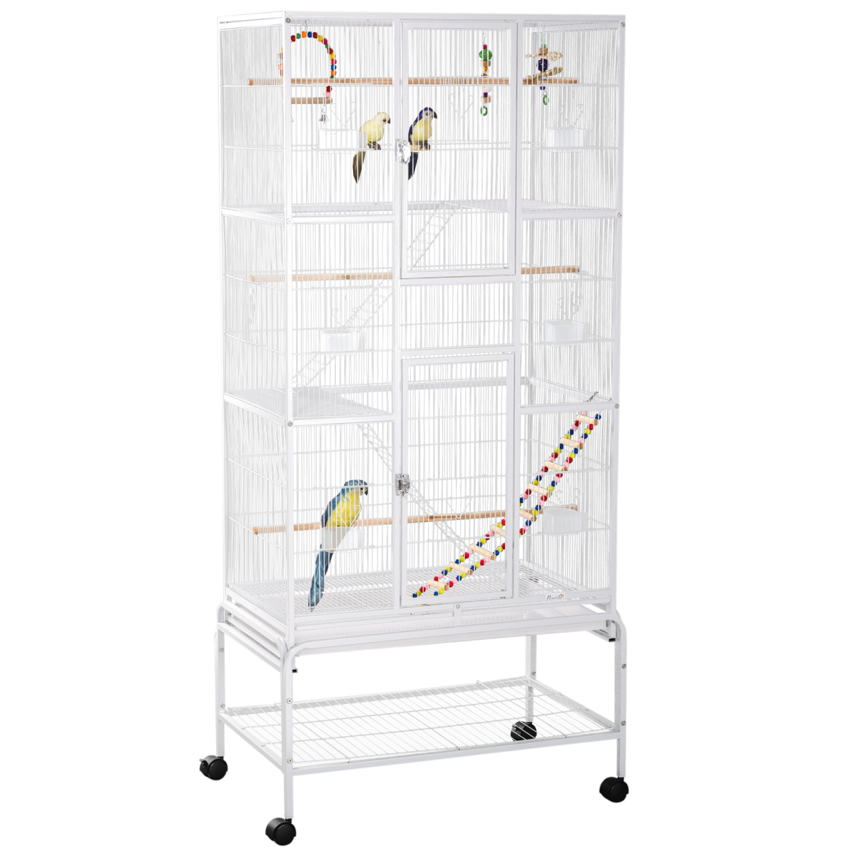 cortex-london-windsor-three-tier-bird-cage-with-stand-and-toys