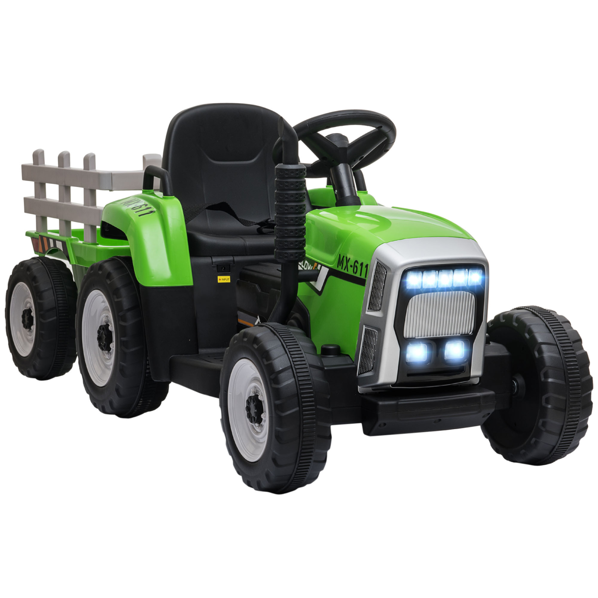 cortex-london-york-green-remote-control-ride-on-tractor-with-detachable-trailer