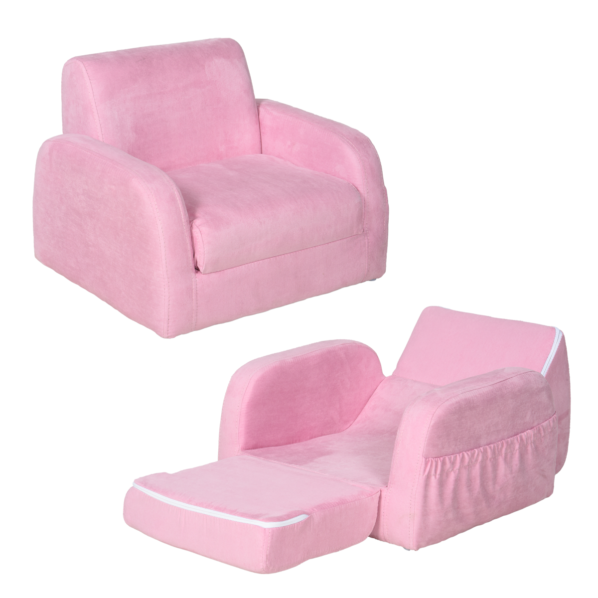cortex-london-windsor-kids-pink-2-in-1-armchair-sofa-bed-faux-leather-wood-frame
