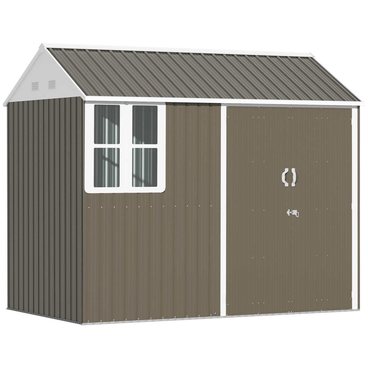 cortex-london-windsor-galvanised-steel-garden-storage-shed-8x6ft-grey