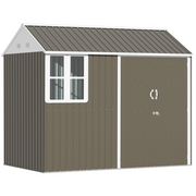 cortex-london-windsor-galvanised-steel-garden-storage-shed-8x6ft-grey