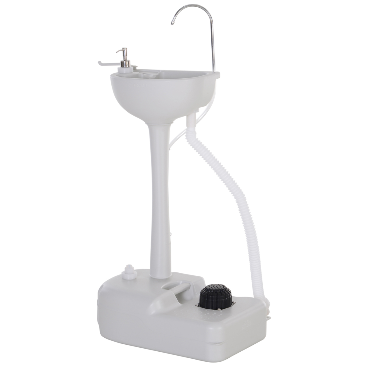 cortex-london-windsor-17l-portable-camping-sink-towel-holder-hdpe-foot-pump