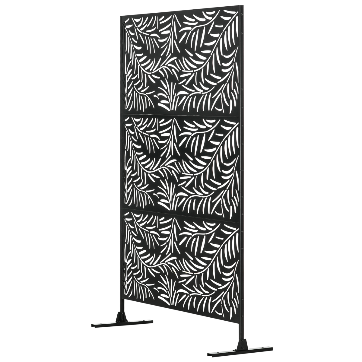 cortex-london-windsor-leaf-metal-garden-privacy-screen-198cm