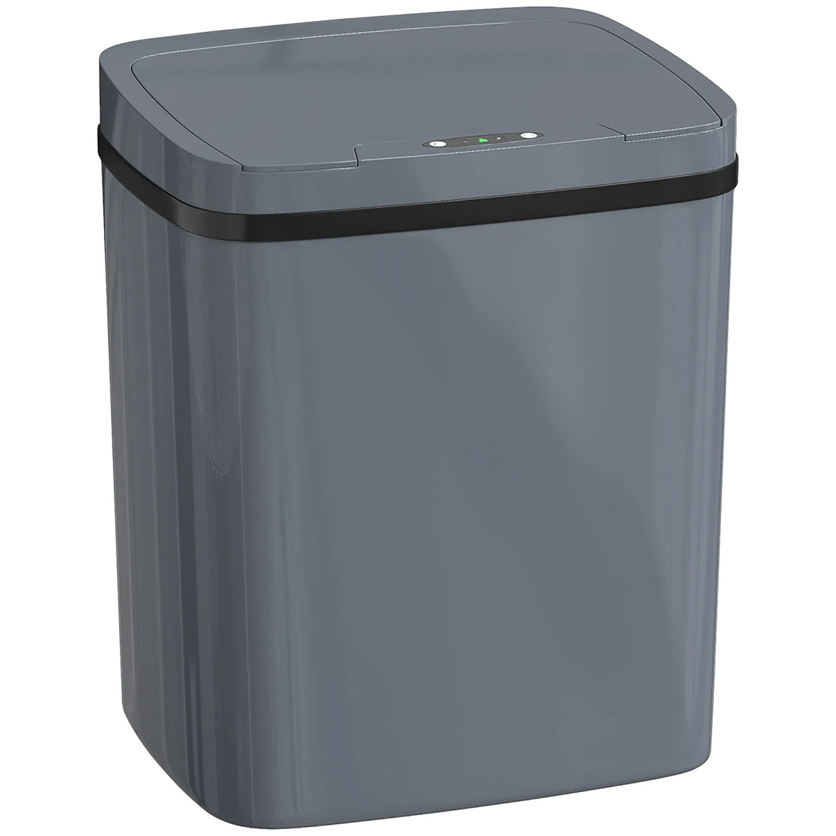 HOMCOM 15L Sensor Bin, Automatic Touchless Kitchen Bin, Easy Clean, Battery Operated for Home Office, Bedroom, Bathroom, Grey