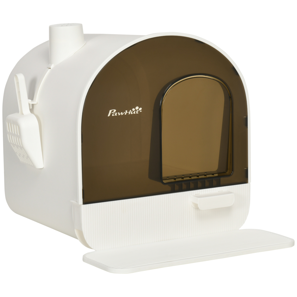 cortex-london-windsor-hooded-cat-litter-tray-white-pp-scoop-filter-flap-door
