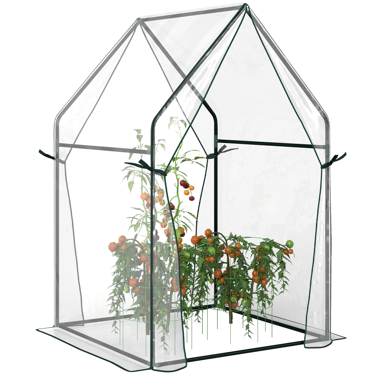 cortex-london-windsor-tomato-greenhouse-clear-steel-plastic-uv-resistant-cover-two-zipped-doors