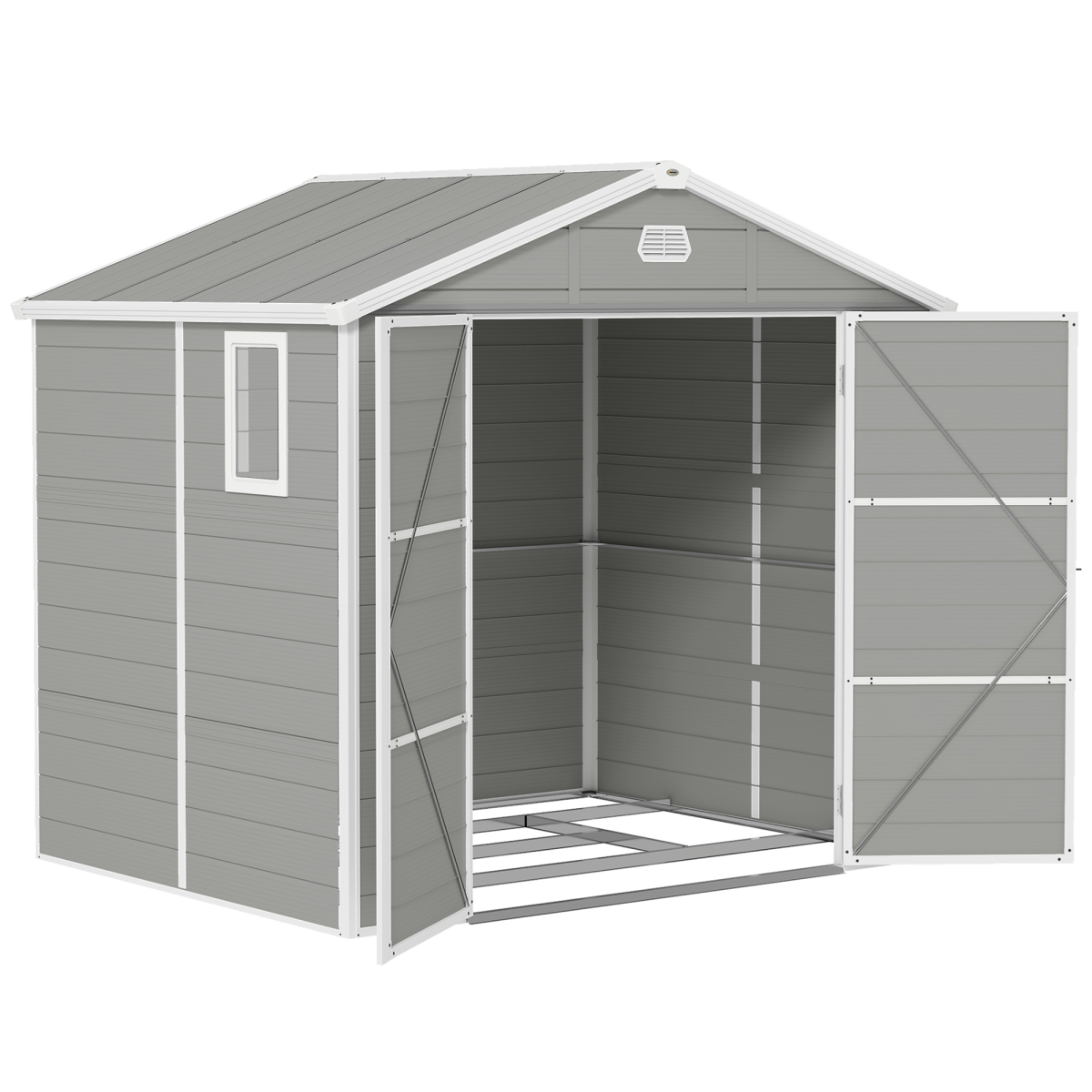 cortex-london-windsor-light-grey-8-x-6ft-garden-storage-shed
