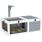 cortex-london-windsor-tortoise-enclosure-with-run-lamp-holder-white-light-grey