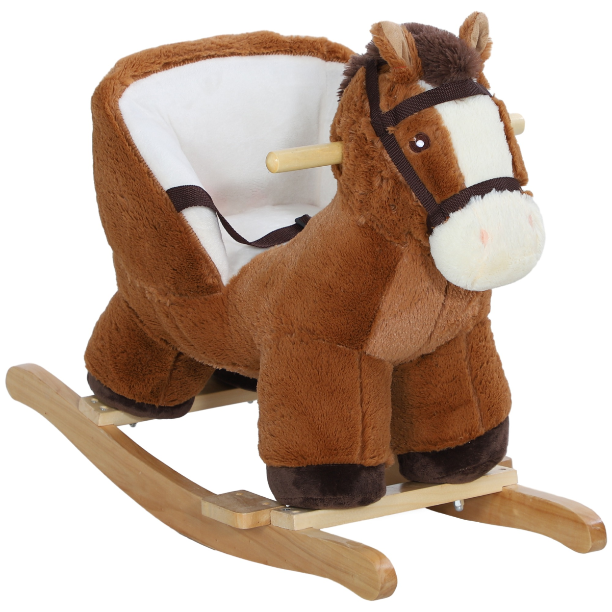 cortex-london-windsor-kids-rocking-horse-with-sound-safety-belt-brown