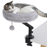 PawHut Cat Bed for Desk, 360° Rotatable Adjustable Cat Nest Hammock