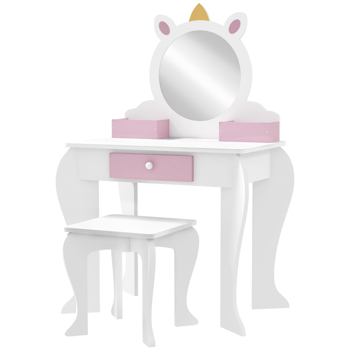 cortex-london-windsor-unicorn-kids-dressing-table-white
