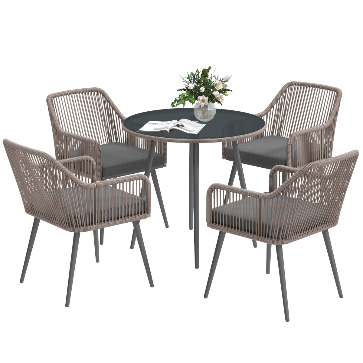 cortex-london-windsor-rattan-four-seater-garden-dining-set-light-brown