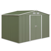 cortex-london-windsor-green-metal-garden-storage-shed-9-x-6ft-sliding-double-doors