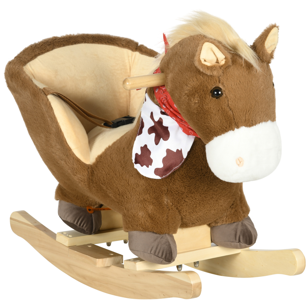 cortex-london-windsor-plush-kids-rocking-horse-with-sounds-brown-poplar-wood
