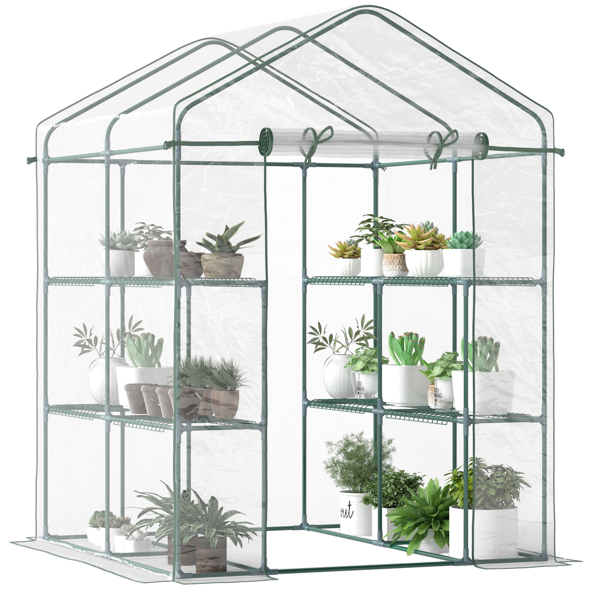 cortex-london-windsor-steel-frame-greenhouse-2-shelves