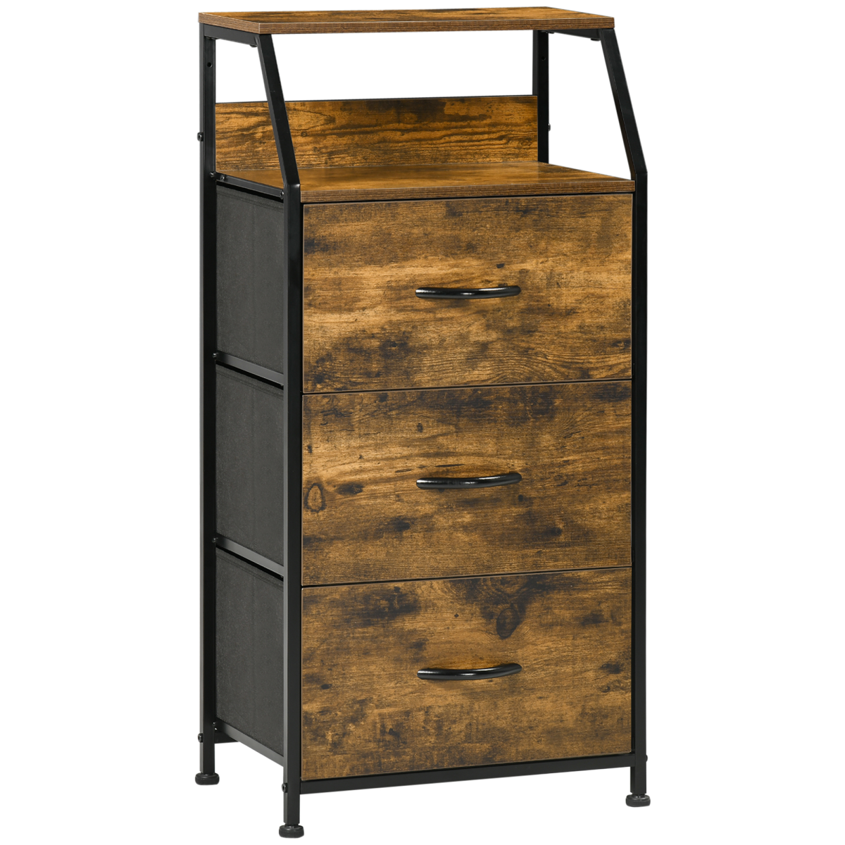 cortex-london-kensington-industrial-storage-cabinet-three-drawers-two-shelves
