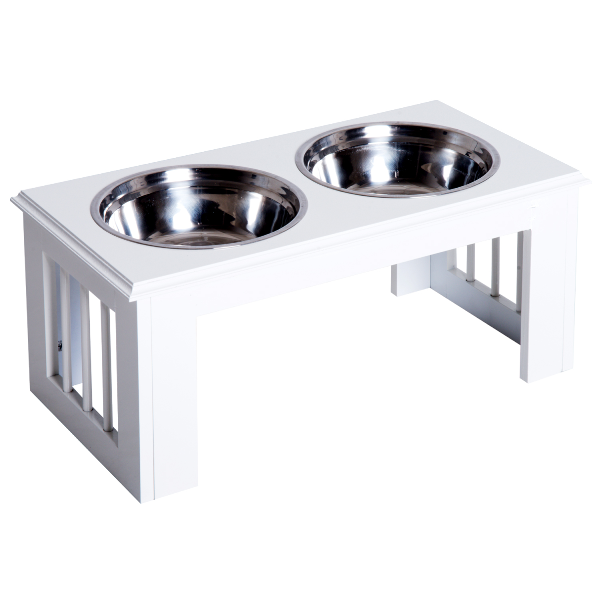 cortex-london-windsor-white-raised-pet-feeder-double-stainless-steel-bowls